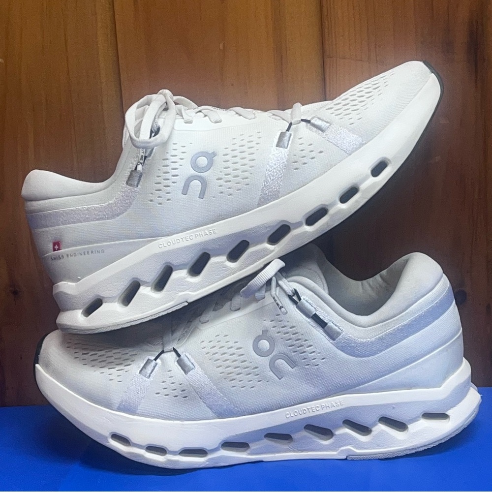 Size 9.5 - ON Cloudrunner Women’s Sneakers Running Shoes All White - Picture 6 of 12